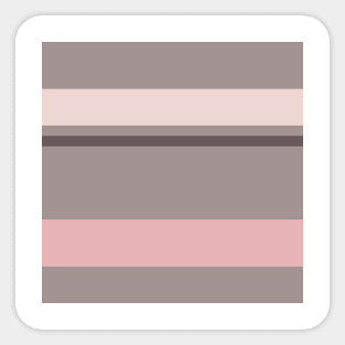 A fine batter of Dirty Purple, Grey, Pale Pink and Pale Chestnut stripes. Sticker